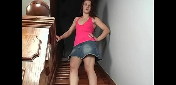  Hairy pussy on the stairs - Cheyenne Jewel - Jerk Off Instructions